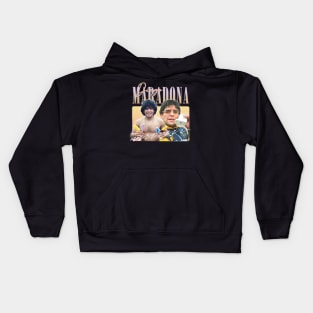 Diego Maradona / Retro 90s Aesthetic Kids Hoodie